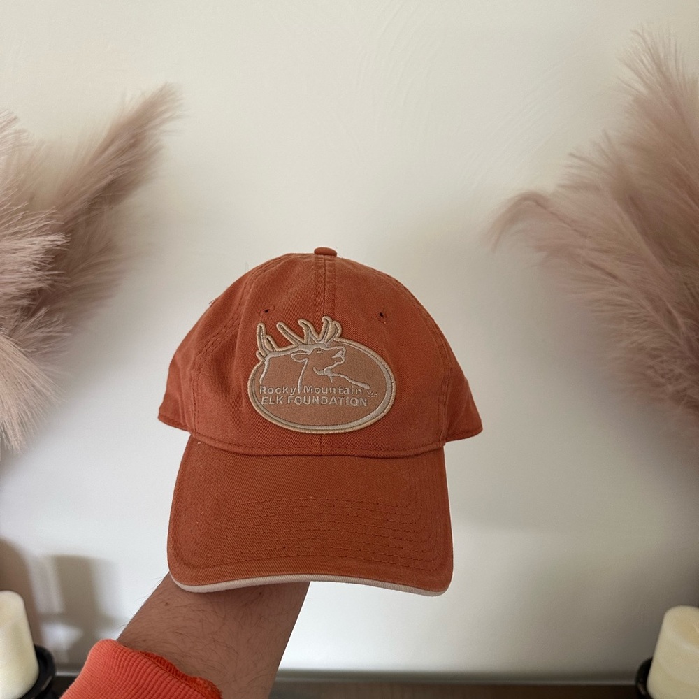 Retro Rocky Mountain Elk Foundation Orange Cap